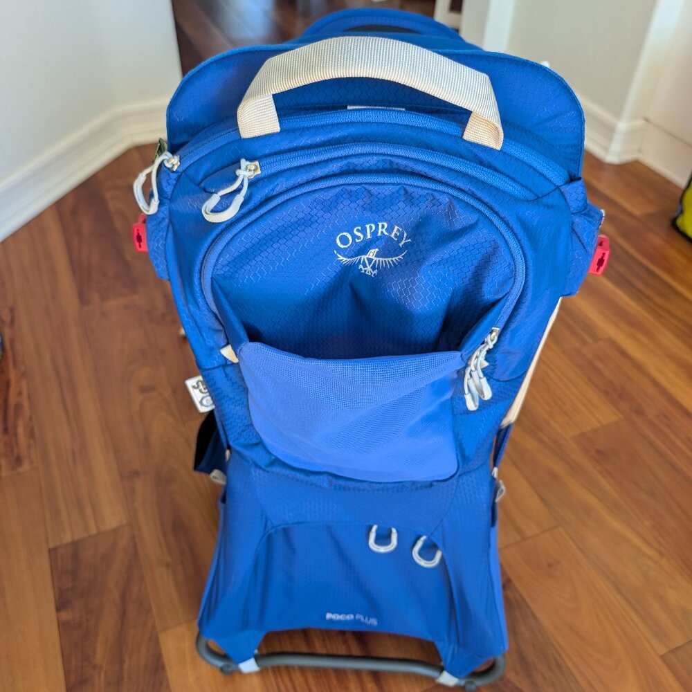 Osprey Poco Plus Child Carrier Hiking Bag Backpack Blue Sky